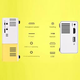 Ynkkvre - Beamer - Projector - Mini Beamerr - Smart Beamer - Hoge Resolutie 1920x1080 & DLP Technologie - Compact Ontwerp - Voor Thuisgebruik In Geel — thumbnail 5