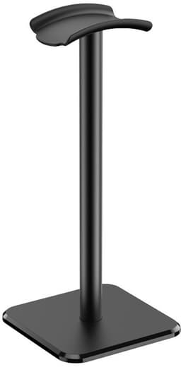 Koptelefoon Houder - Headset Stand - Aluminium - Koptelefoon Haak - Headset Houder - Universele - Voor Op Je Bureau - 100x100x245mm - Zwart — thumbnail 1