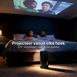 Zoomly® Pro MAX Beamer – Mini Beamer – Smart Projector – Full HD 1080p – Supports 4K – Android 13 – iOS & Android – 10.000 Lumen – Incl. Smart Remote — thumbnail 4