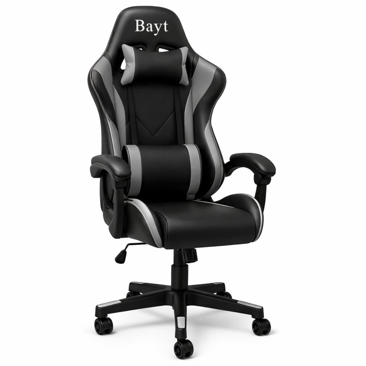 Bayt Gamestoel - Gaming Chair - Gamingstoel - Ergonomische Bureaustoel - Zwart - Verstelbaar — afbeelding 1