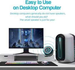 Draagbare Mini Luidspreker met 3,5mm Audio-interface voor Smartphone, Tablet en Computer — thumbnail 5