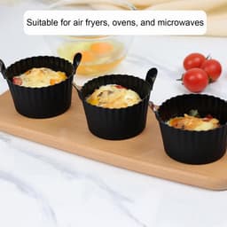 6-delige eierkoker voor de airfryer, siliconen cupcakevormpjes, antiaanbak muffinvorm — thumbnail 2