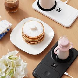 【Multifunctionele Kopwarmer】- 3-Traps Temperatuurregeling-Thermostaat-Kristalglas Paneel-Wireless Telefoonlader - Kopwarmer-Koffiewarmer-Theewarmer-Melkwarmer - Keuken-Bureau-Woonkamer - Warme Dranken Altijd Bereid-Comfort & Gemak Voor Koude Dagen — thumbnail 2
