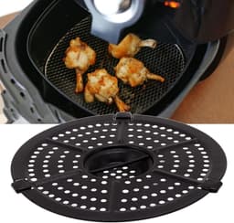 Air Fryer Grill Pan - 15,5 cm - Vervangende Crisper Plaat - Niet-klevende Coating - Duurzaam en Gemakkelijk te Reinigen - Lucht Friteuse Accessoire — thumbnail 4