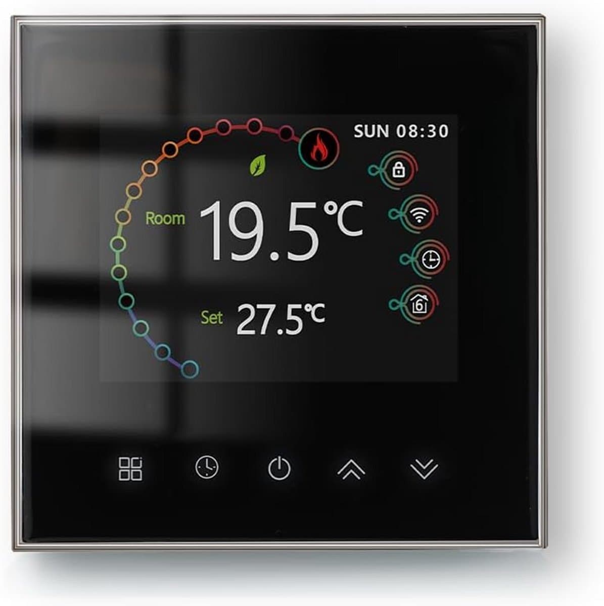 Slimme Programmeerbare Wi-Fi Thermostaat met Touchscreen voor Water, Elektrische en CV-Verwarming | Compatibel met Alexa & Google Home — afbeelding 1