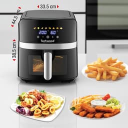 Grote Heteluchtfriteuse 8L Zonder Olie met Digitaal Touchscreen en 8 Programma's — thumbnail 4