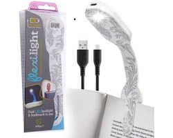 Oplaadbare USB LED Leeslamp met Klem en Bladwijzer Functie