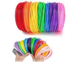 Kleurige 3D-printerfilamenten voor 3D-pennen en printen, diameter 1,75 mm, 10 kleuren