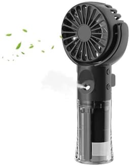 Draagbare handventilator met waternevelspray en USB-oplading - 4 snelheden - Compacte mini-ventilator voor reizen en buiten — thumbnail 5