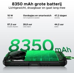 DOOGEE Fire 3 4G - Outdoor Phone - Robuuste Smartphone - 12GB RAM+ 64GB ROM/2TB TF - Android 16 - 8350mAh- 5,5-inch IPS HD+ - 13MP AI-camera - Widevine L1 - Face ID - NFC - IP68 - Groen — thumbnail 4