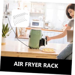 Airfryer Lagenrek Toastrek Bakvorm Grillrek Voor Airfryer Rvs Stoomrek Veelzijdige Stoombeugel，15.5*8.5*5.3 — thumbnail 2