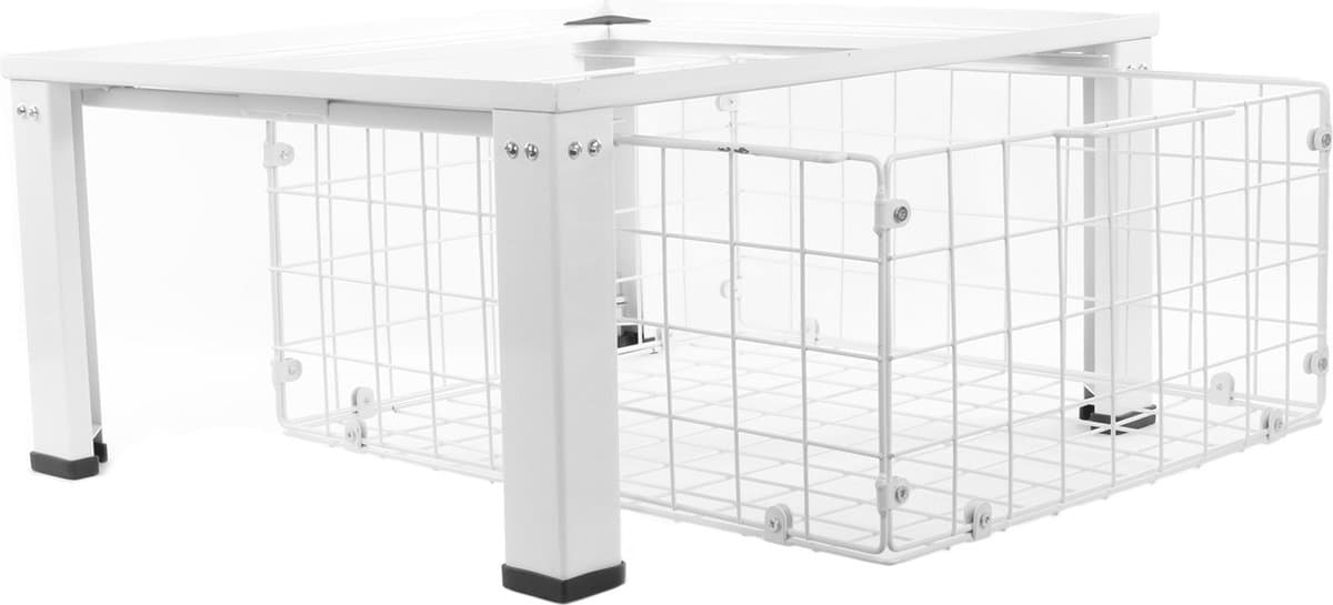 Wasmachine verhoger Guus, verstelbaar model met draadmand — afbeelding 1