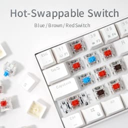 Royal Kludge RK61 - Draadloos Gaming Toetsenbord - Mechanisch - Keyboard - Ergonomisch - RGB - Red Switch — thumbnail 4