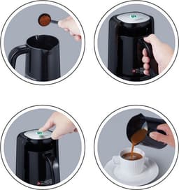 Hibrew Turks Koffiemachine Cm1179_Eu Voor Bonen En Gemalen Koffie — thumbnail 3