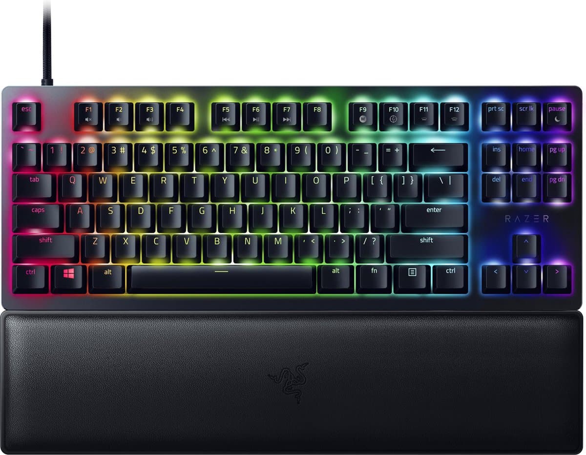 Razer Huntsman V2 Tenkeyless Keyboard (Purple Switch) - US Qwerty Layout — afbeelding 1