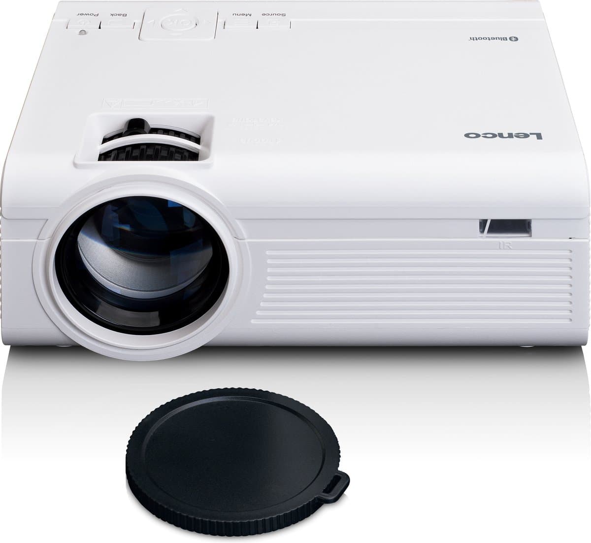 Lenco Beamer - Full HD 1080P - Projector met Bluetooth - LPJ-300WH - Wit — afbeelding 1