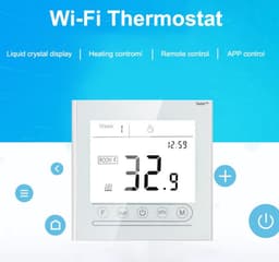 TechU™ Slimme Thermostaat Optimum – Alleen voor CV-ketel – Wit – App & Wifi – Google Assistant & Amazon Alexa — thumbnail 1