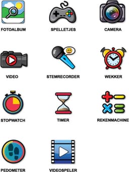 Accutime Kinderhorloge Spiderman II - Smartwatch Kind - Kinderhorloge met Spelletjes - Smartwatch Kinderen - Selfie Camera - Rood Blauw — thumbnail 3