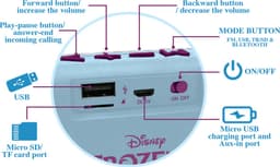 Disney Frozen Bluetooth® draagbare luidspreker met stoffen afwerking — thumbnail 3