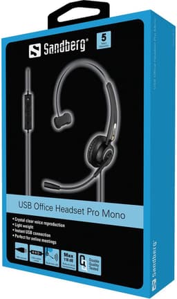 Sandberg - 126-14 - USB Office Headset Pro - Mono — thumbnail 5