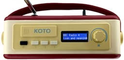 OER Dementie Radio (DAB+/FM/Bluetooth) - Retro Radio voor Ouderen met Dementie - Werkt op Stroom & Accu - Traditionele Volume Draaiknop - 3 Geheugenknoppen voor Radiozenders - Verborgen Instellingen Menu - Stijlvol Bordeaux Rood — thumbnail 3