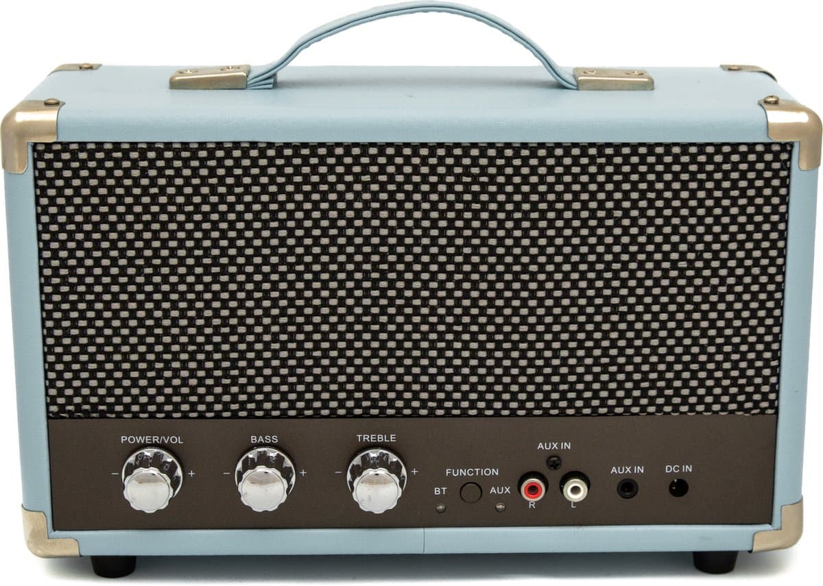 GPO WESTWOODBLU - Bluetooth speaker Westwood, nostalgisch, blauw — afbeelding 1