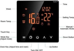 TechU™ Slimme Thermostaat Limit – Zwart – Alleen voor Elektrische Vloerverwarming – App & Wifi – Google Assistant & Amazon Alexa – IFTTT — thumbnail 5