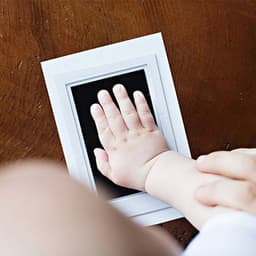 Baby Handafdruk -  Footprint Opdruk - Kit Baby  - Souvenirs Casting - Pasgeboren Voetafdruk Stempelkussen - Baby Klei Speelgoed geschenken — thumbnail 1