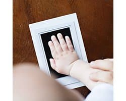 Baby Handafdruk -  Footprint Opdruk - Kit Baby  - Souvenirs Casting - Pasgeboren Voetafdruk Stempelkussen - Baby Klei Speelgoed geschenken