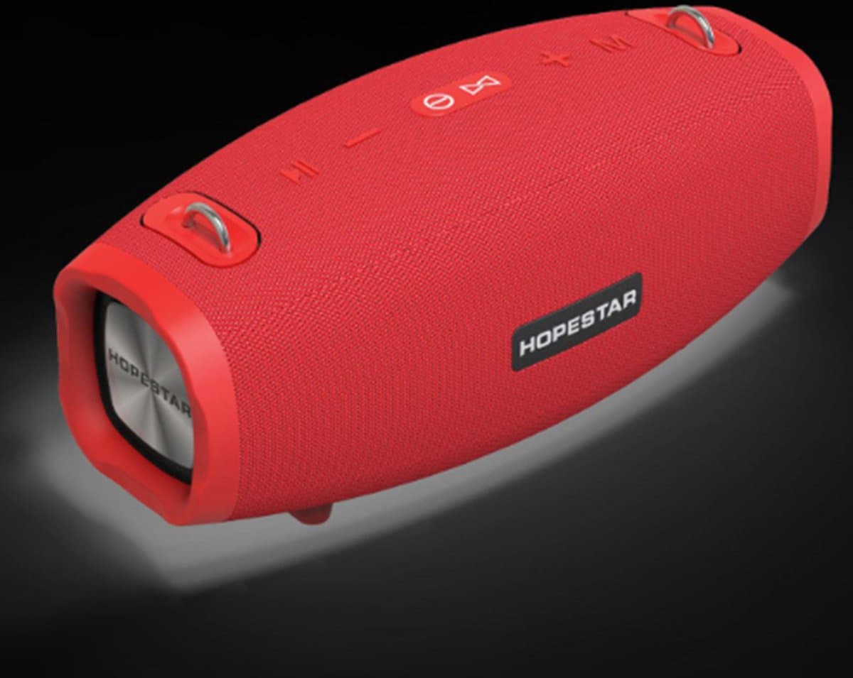 Hopestar H41 Rood Luidspreker Draagbare Draadloze Luidspreker 3D Geluid Draagbare Waterdichte Subwoofer Luidspreker — afbeelding 1