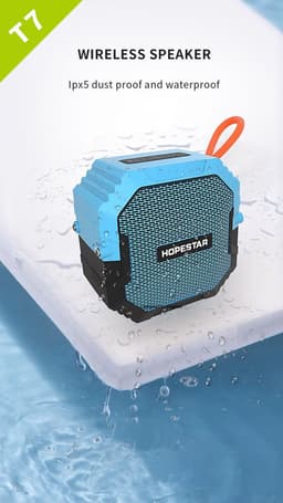 Hopestar T7 Zwart Outdoor Draagbare Mini Draadloze Bluetooth Speaker IPX7 Waterdichte - Outdoor - Subwoofer 360 Stereo — thumbnail 4