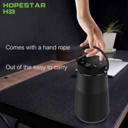 HOPESTAR H33  Grijs draagbare draadloze Bluetooth-luidspreker FM-zender Powerbank — thumbnail 2