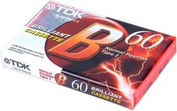 Audio Cassette Tape TDK B-60 normaal Position type I - Uiterst geschikt voor alle opnamedoeleinden / Sealed Blanco Cassettebandje / Cassettedeck — thumbnail 1