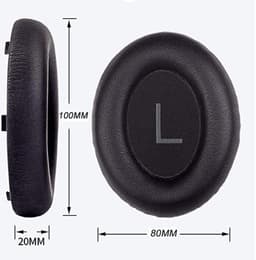 Lederen Set Oorkussens Voor Bose Koptelefoon Noise Cancelling 700, Zwart, Grijs, Headphones NC700, Vervangende Kussens Voor Hoofdtelefoon - 1 Paar — thumbnail 4