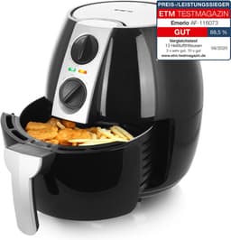 Emerio AF-116073 Smart Fryer 4.5L 1500W Zwart/Zilver — thumbnail 1