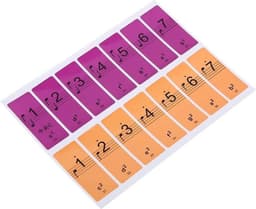 Gekleurde piano stickers -  Keyboard sticker – 4 vellen – 88 toetsen - Educatief - van Heble® — thumbnail 4