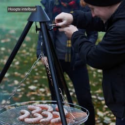 Barbecook Junko - Driepoot hout BBQ - Grilloppervlak 60cm - Incl. Draagtas — thumbnail 5