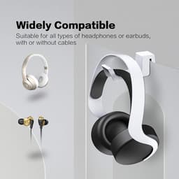 Hoofdtelefoon-Houder Ondersteuning Voor PS5 - DESIGN SAVE YOUR SPACE Krasbestendige Standaard - Accessoires Voor PS5 — thumbnail 3