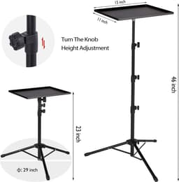 Projector Statief – Universele Laptop & DJ Statief – Standaard -Verstelbaar van 58 tot 160 cm – Opvouwbare Vloerstandaard – Voor Podium, Studio & Thuisgebruik — thumbnail 2