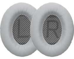 kwmobile 2x oorkussens geschikt voor Bose Quietcomfort 35 35II 25 15 / QC35 QC35II QC25 QC15 - Earpads voor koptelefoon in zilver