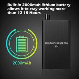 NÖRDIC SGM-186 Draagbare Hifi hoofdtelefoonversterker - AUX 3.5mm versterker - 16-300Ohm - Geschikt voor telefoons, MP3, MP4 en mediaspelers - Zwart — thumbnail 2