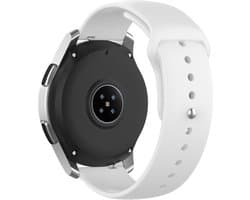 Strap-it Smartwatch bandje 22mm - sport bandje geschikt voor Samsung Galaxy Watch 46mm / Galaxy Watch 3 45mm / Gear S3 Classic & Frontier - Amazfit GTR 47mm / GTR 2 / GTR 3 / GTR 4 - OnePlus Watch - wit