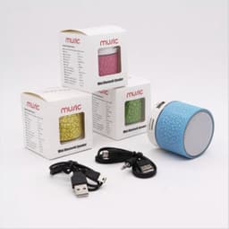 Led Mini Draagbare Speaker USB/TF Card Bluetooth Kleur Geel — thumbnail 5