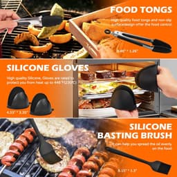 Airfryer accesoires - Dubbel accessoireset voor de airfryer – Geschikt voor Ninja AF300EU, AF400EU & Tower T17088 - Voor dubbele airfryer 7,6L - 9,5L - BPA-vrij - Vaatwasserbestendig - A irfryer siliconen bakje — thumbnail 4