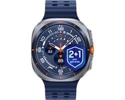 Samsung Galaxy Watch Ultra (2025) - Smartwatch - 47mm - E-simkaart - Titanium Blue + 1 jaar extra garantie
