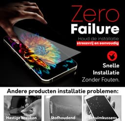 Screenprotector - 2 stuks - Geschikt voor iPhone 17 Pro Max Tempered Glass - Extra Sterk – beschermglas screen protector — thumbnail 3