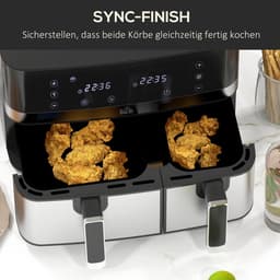 HOMCOM-Heißluftfritteuse-Stahl, Kunststoff-41,8L x 39,2B x 31,1H cm-Schwarz — thumbnail 8