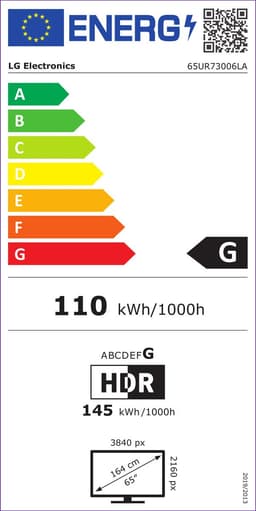 LG 65UR73006L - 65 inch - 4K LED - 2023 - Buitenlands model — thumbnail 2