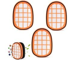 Stofzuigerfilters - 3 Stuks - Stofzuiger Schuimfilter - Steelstofzuiger - Schuimfilter - Filter Geschikt Voor Philips Speedpro Max 8000 Serie Fc5005/01, Cp0663/01 Aqua 7000 Serie Vervanging Schuimrubber Onderdeel - Oranje Kleur