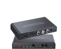 NÖRDIC SGM-134 Audio converter digitaal naar analoog, SPDIF, Coaxiale Toslink naar analoge L / R, Met afstandsbediening, Zwart